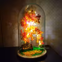 چراغ خواب پارک طرح پاییزی خرید چراغ خواب مدرن با طرح برگ‌های پاییزی - فروشگاه اینترنتی گشنیز