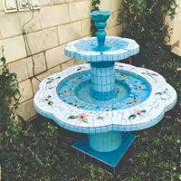 آبنما کاشی و حوض دو طبقه