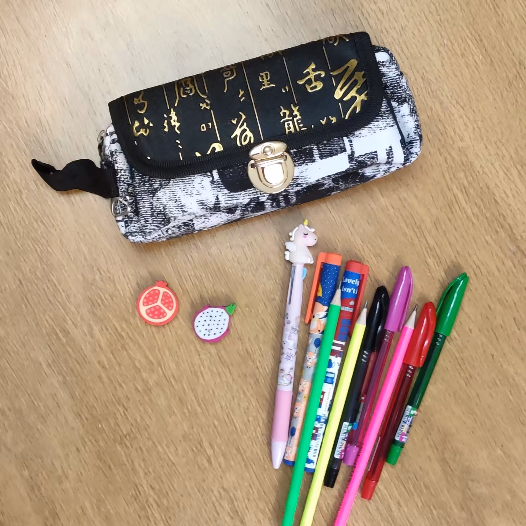 جامدادی  پارچه ضخیم قفل چمدانی