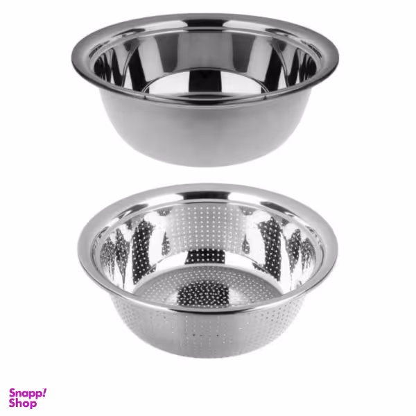 ست آبکش و لگن کد AL30 مجموعه 2 عددی