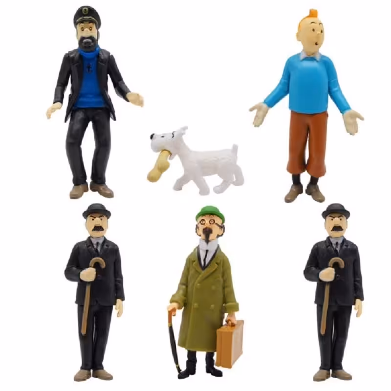 اکشن فیگور مدل تن تن طرح SAMANIS The Adventures Org مجموعه 6 عددی