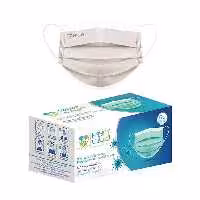 ماسک  تنفسی سه لایه حیات رنگ طوسی بسته 50 عددی
