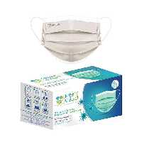 ماسک  تنفسی سه لایه حیات رنگ طوسی بسته 50 عددی