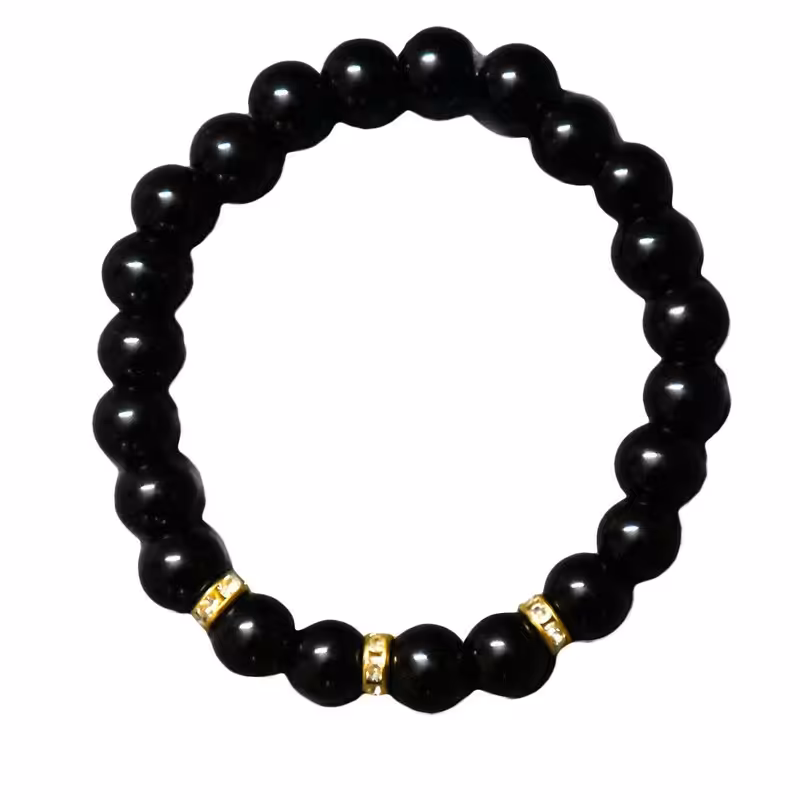 دستبند مرواریدی مشکی در طرح های مختلف 