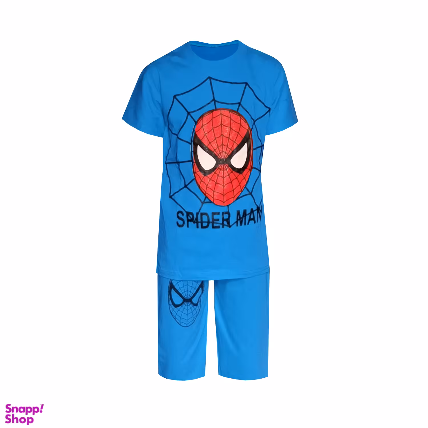 ست لباس راحتی پسرانه مدل مرد عنکبوتی کد Spider- AB رنگ آبی
