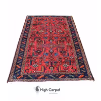 فرش دستبافت زنجان 3 متری زمینه قرمز لاکی افشان کد 0311