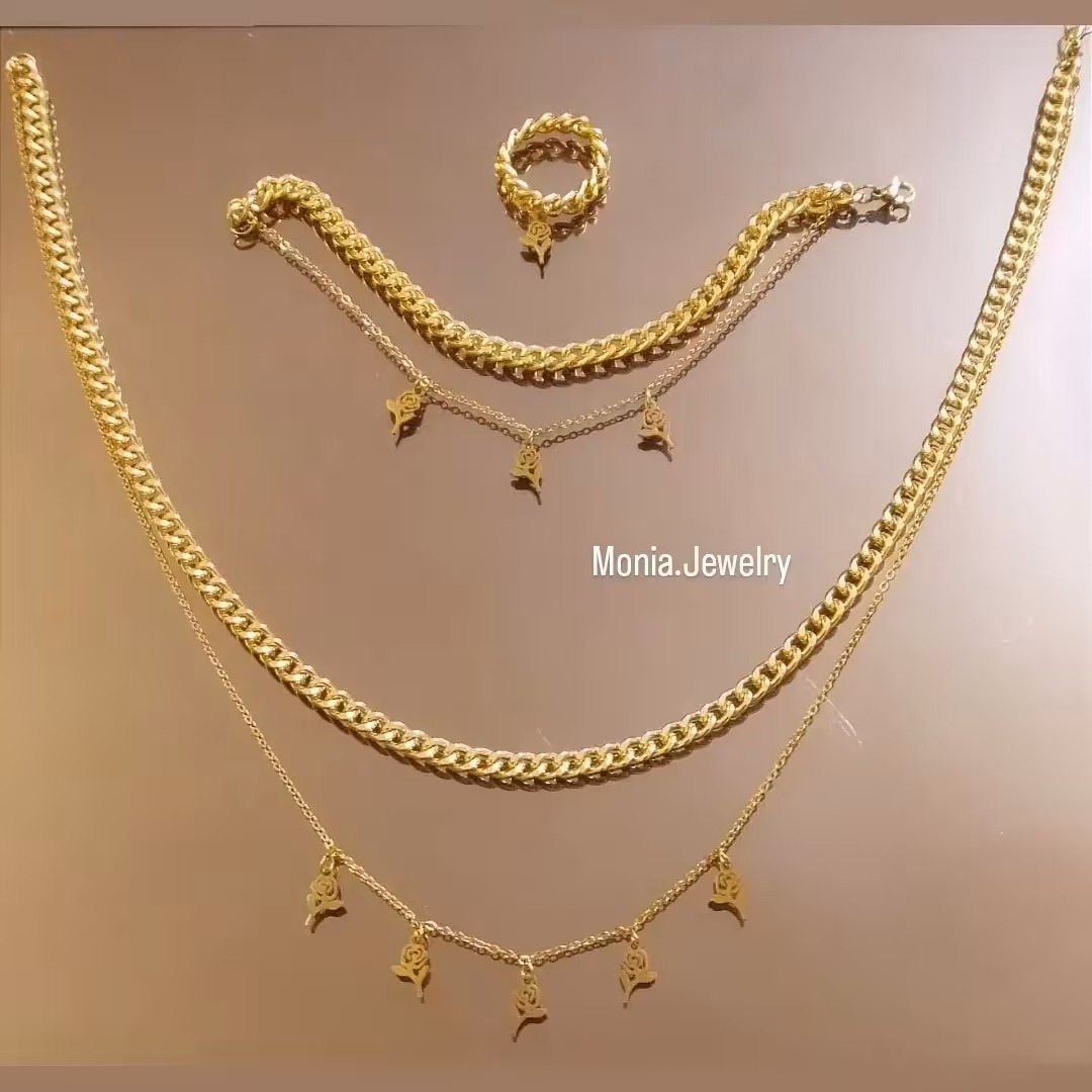 نیمست استیل کارتیر دولاین پلاک گل رز 