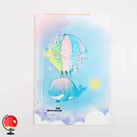 دفتر نقاشی 40 برگ طرح نهنگ سرو