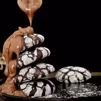 کوکی ترک دار شکلاتی دبل چاکلت                       500 گرمی خانگی ارسال زنجان بصورت پیک پس کرایه 