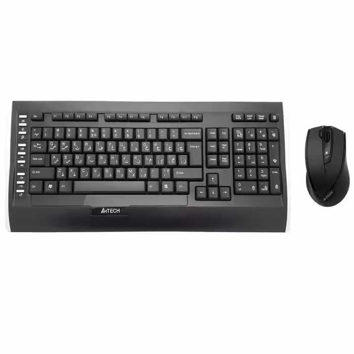 کیبورد و ماوس بی سیم ای فورتک مدل 9300F - کالاوما