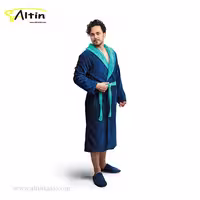 حوله پالتویی پودایران طرح یوناس سرمه ای سایز 145