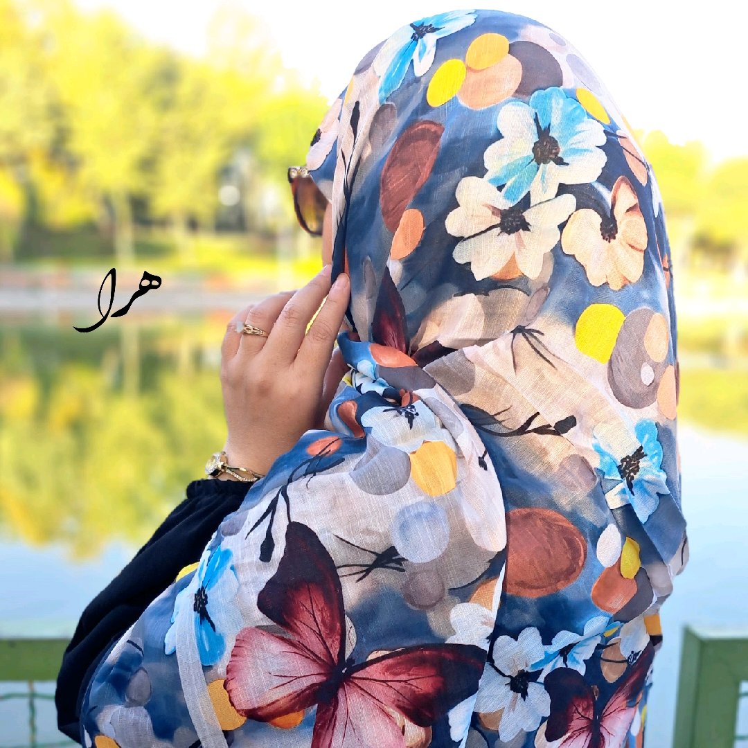 روسری نخی رویایشب قواره 140 با کیفیت و ایستایی عالی