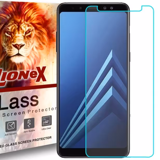 گلس سامسونگ A6 J6 2018 محافظ صفحه نمایش samsung a5 2018 a8 2018 خشگیر شفاف شیشه ای j600 a600 a530