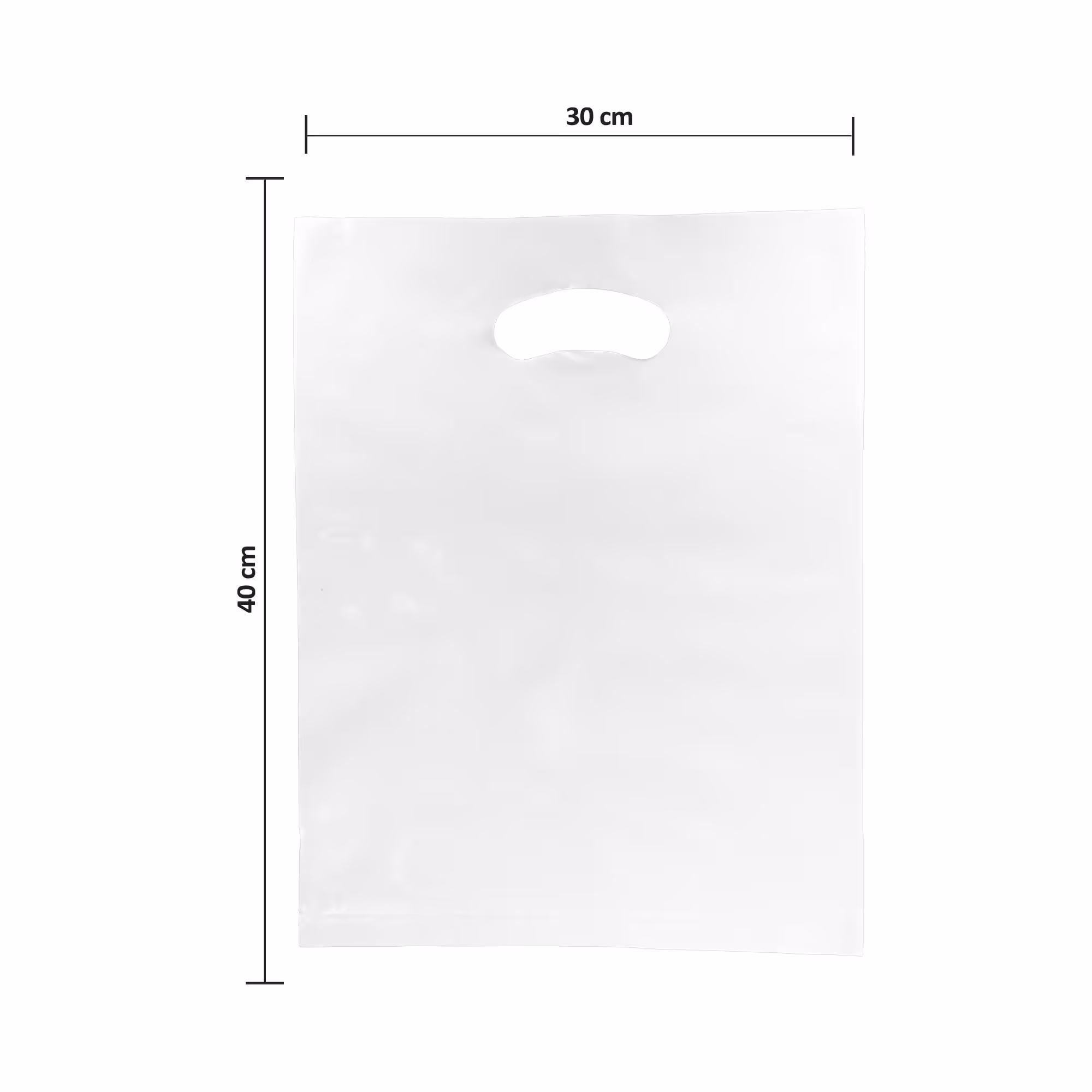 نایلون دسته دار سایز 40x30 بسته یک کیلویی