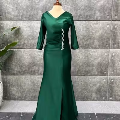 پیراهن زنانه ساتن مدل مجلسی توریا کد 89548