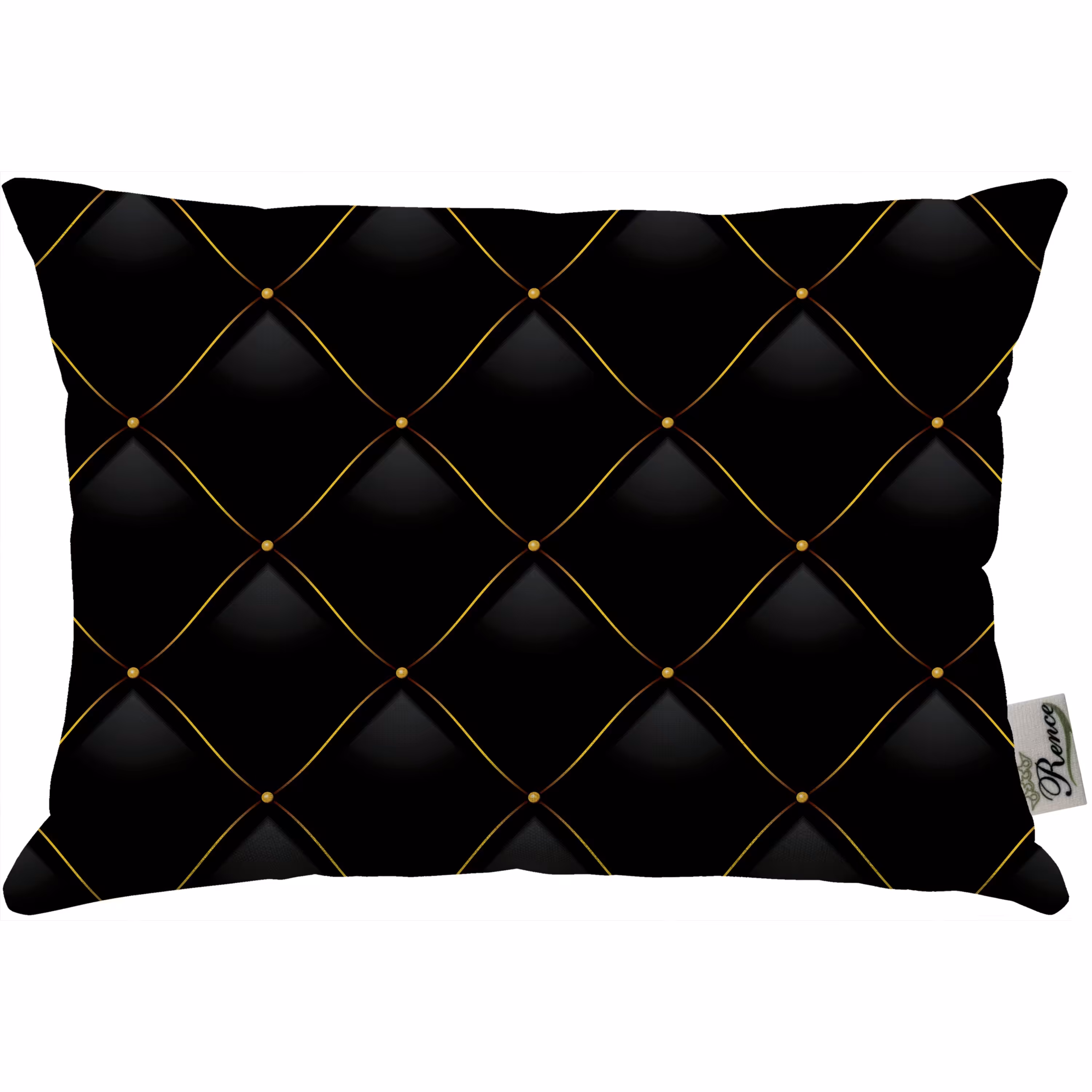 کوسن مبل مخمل طرح مشکی سایز 33 در 47 مدل R1-90 شرکت رنس