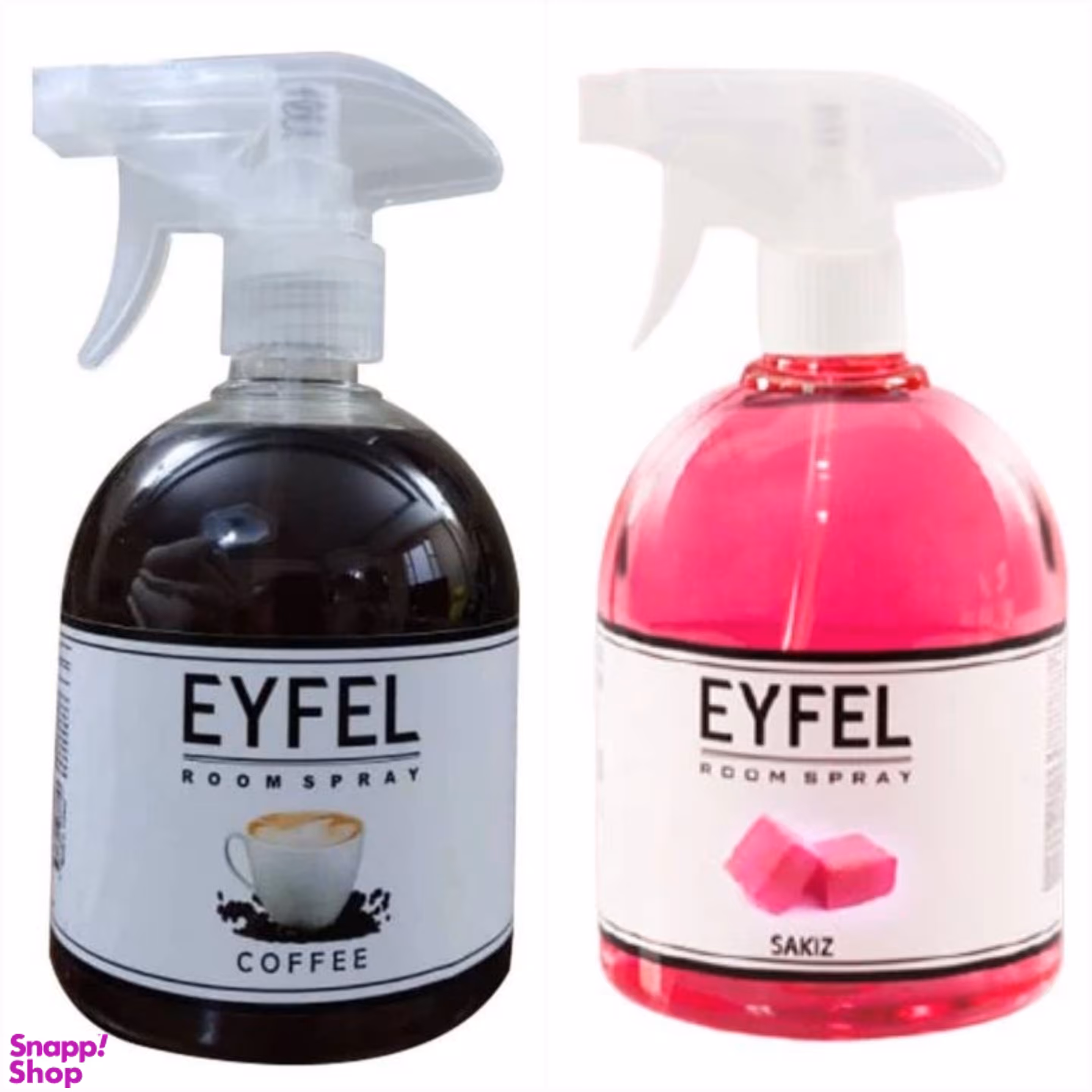 اسپری خوشبو کننده هوا ایفل مدل قهوه و آدامس مجموعه 2 عددی