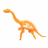 پازل دایناسور دانشمند 50 تکه - رنگ زرد