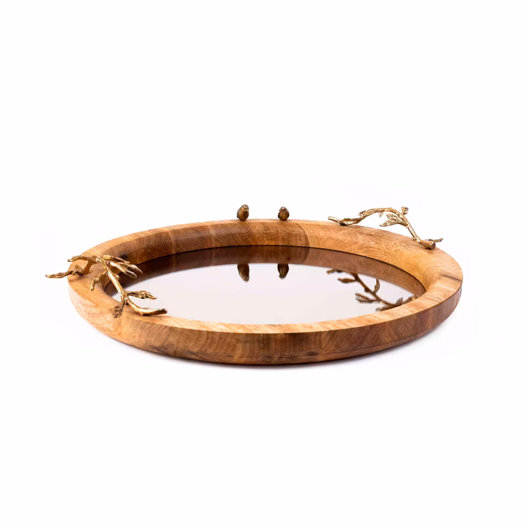 سيني گرد آیینه‌ای مدل GK829506 گلدکیش | خانه سام