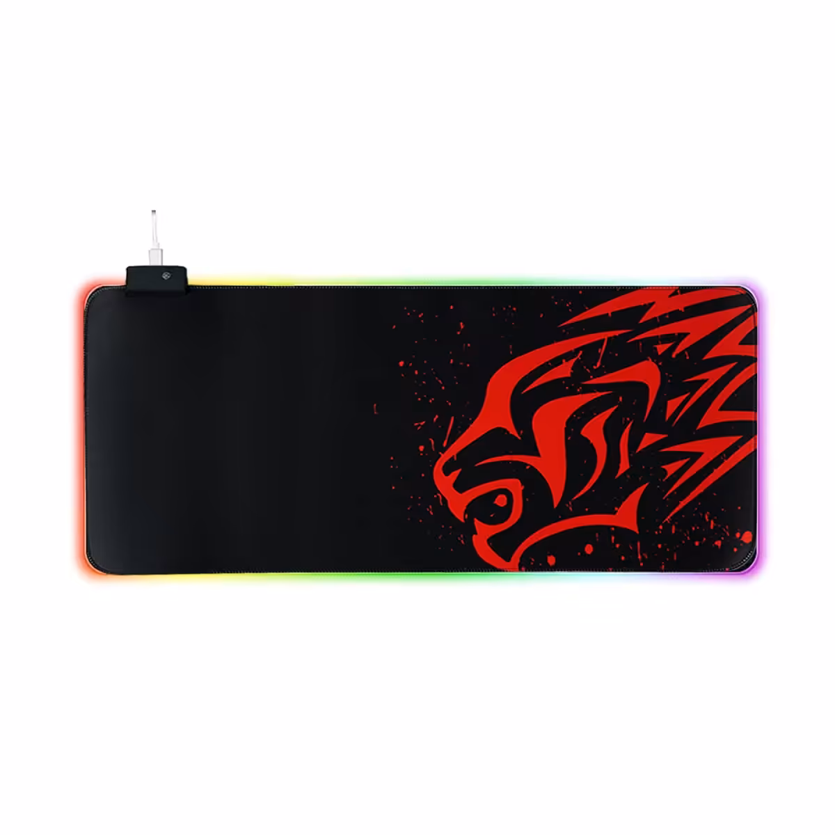 ماوس پد گیمینگ سایز 30×60 مدل RGB طرح تایگر | آی تی هوم