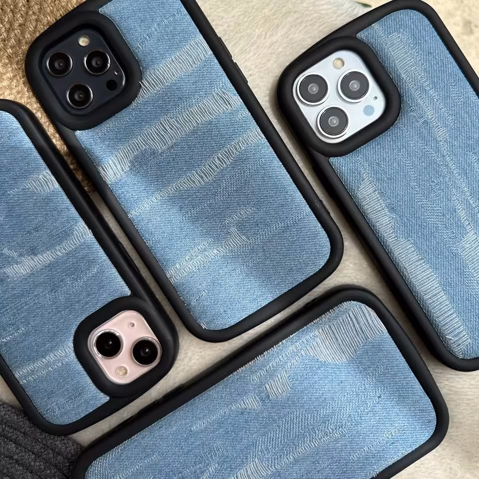 قاب گوشی مدل جین زاپ دار