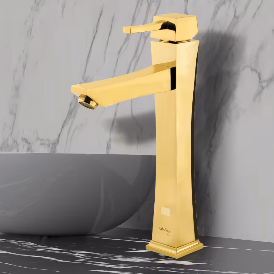 شیرآلات  روشویی   شاه دژ قوس دار در رنگ های کروم و طلایی و طلامات  شیرآلات کابوک 