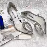 کفش مجلسی و مهمونی فلو پاشنه دار  شیک و خاص و سبک 