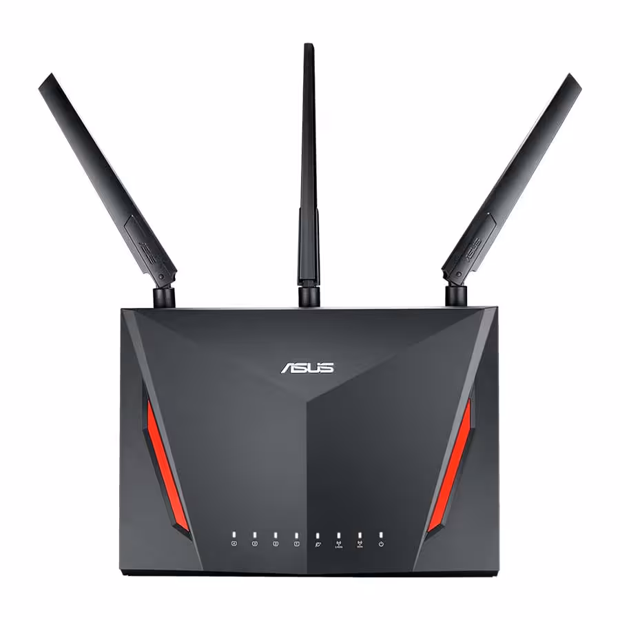 قیمت و خرید روتر بیسیم و دوباند AC2900 ایسوس مدل RT-AC86U | یاس ارتباط