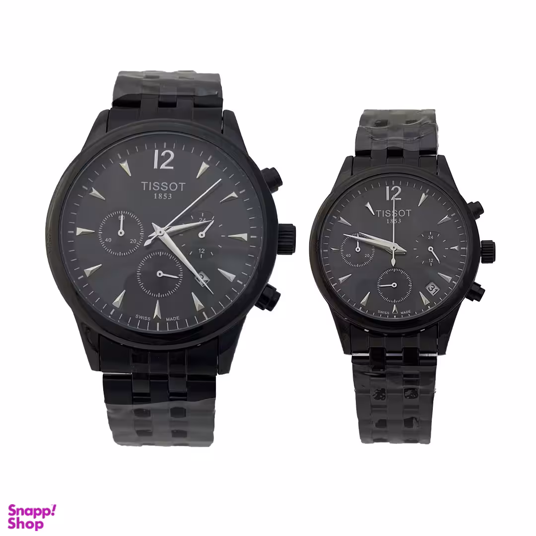 ست ساعت مچی زنانه و مردانه تیسوت مدل WS-T369-01 مجموعه ۲ عددی