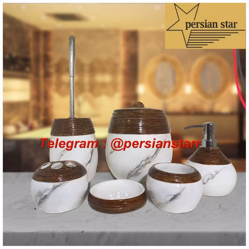 سرویس بهداشتی 6پارچه رزین سبدی  