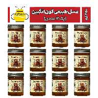 عسل طبیعی گون انگبین 450 گرمی (پک 12 عددی) سوژین