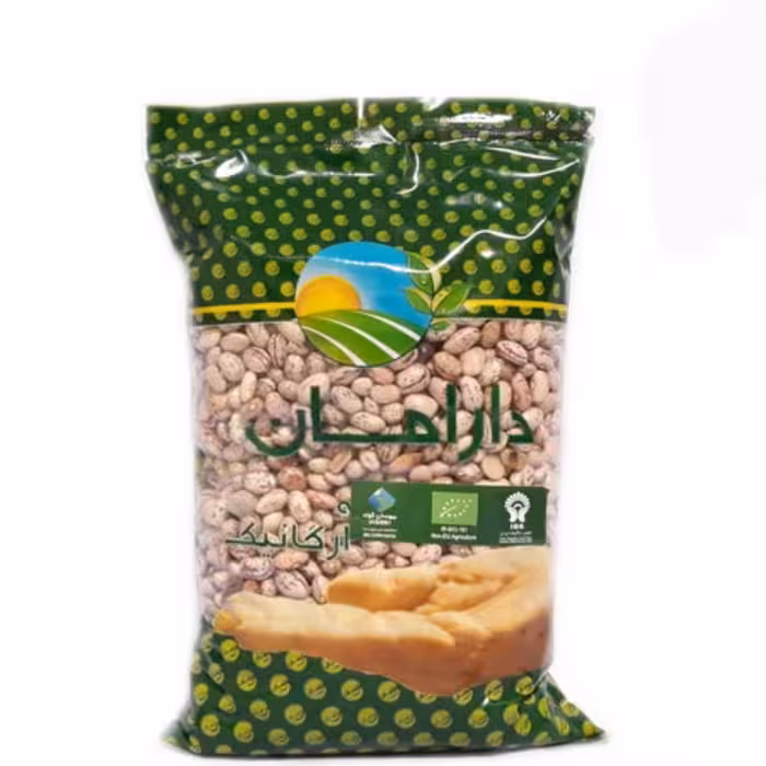 لوبیا چیتی ارگانیک دارامان (900 گرمی)