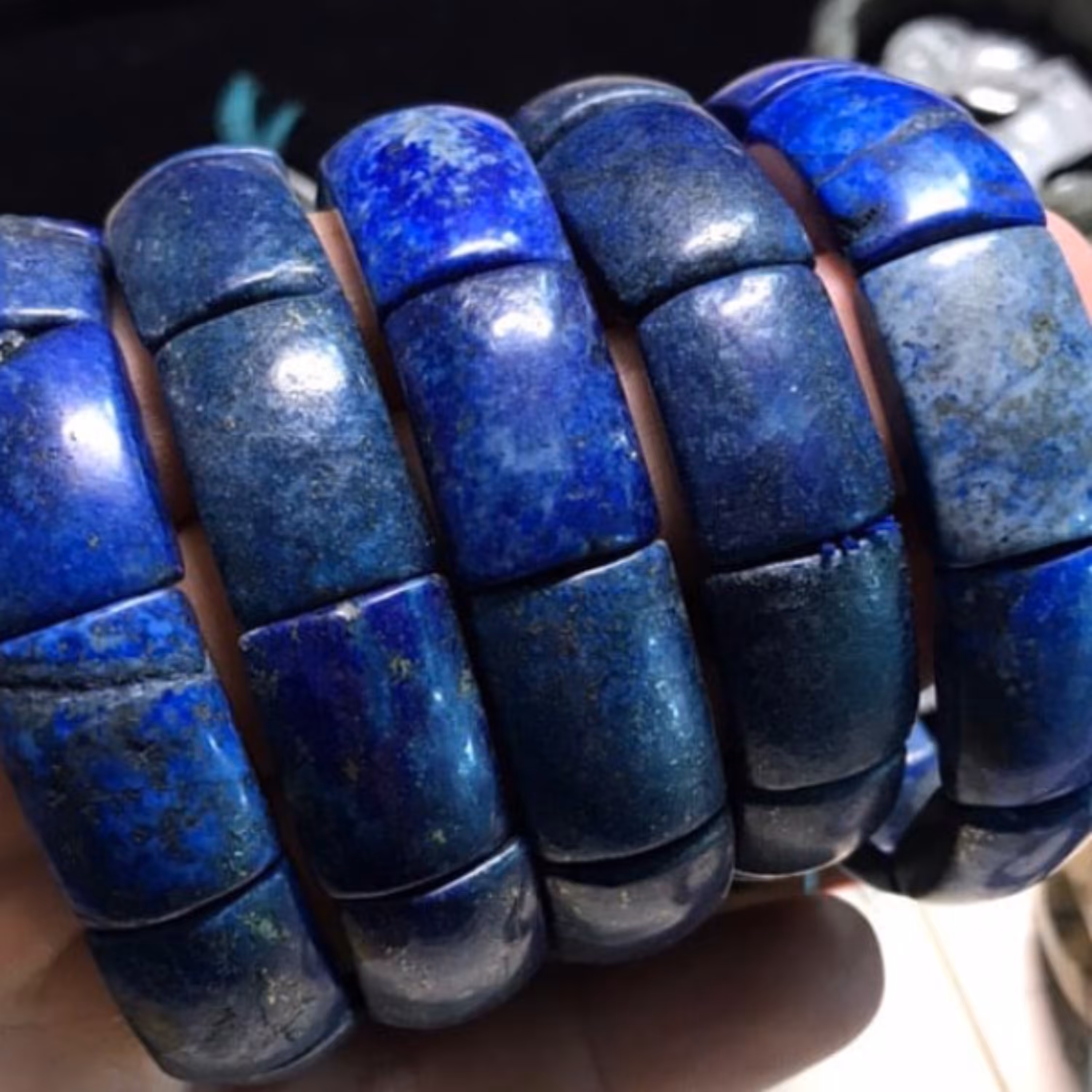 دست بند تمام سنگ لا جورد