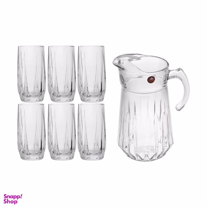 سرویس پارچ و لیوان 7 پارچه مدل مودنا کد 15236