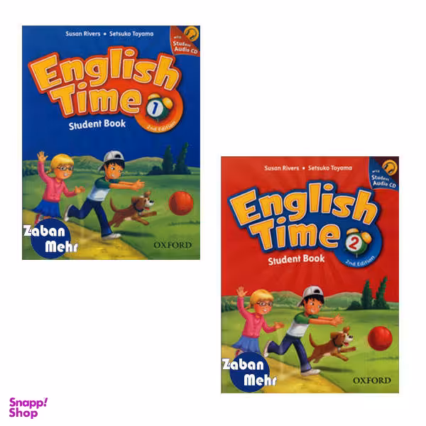 کتاب English Time اثر جمعی از نویسندگان انتشارات زبان مهر جلد 1 و 2