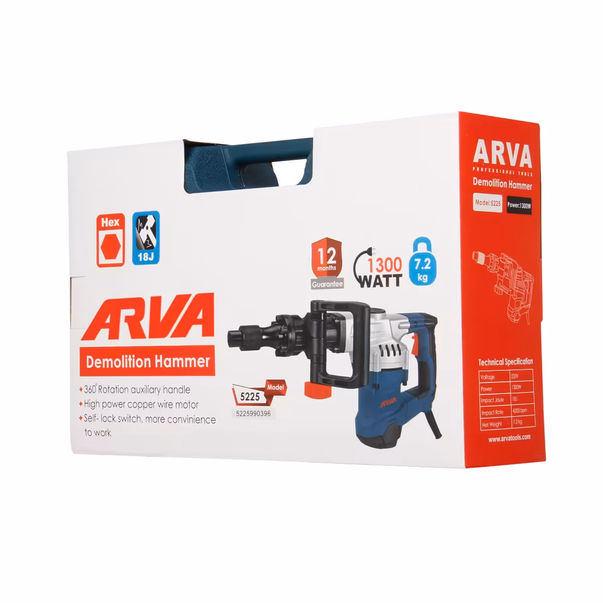 چکش تخریب 1300 وات مدل 5225 آروا