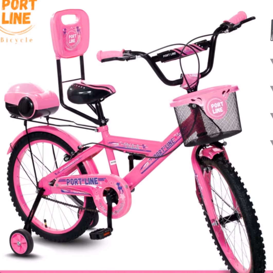 دوچرخه سایز20 سبددار پشتی دار