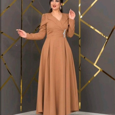 پیراهن مهمانی زنانه اسکاچی مدل پیراهن بلند نارسیس