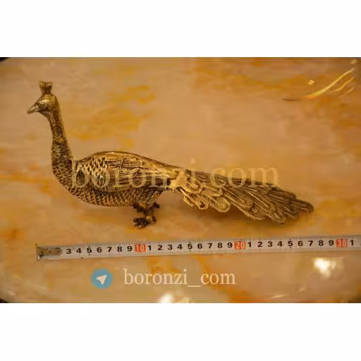 طاووس دم دراز ماده برنزی