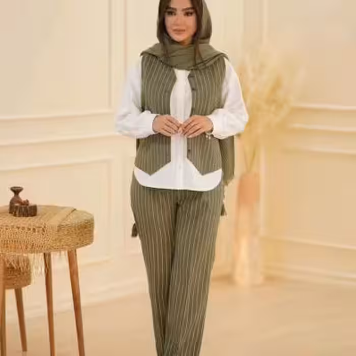 سه تیکه ژیله و شلوار و شومیز مدل الهه