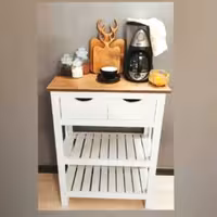 میز کافه بار جنس ام دی اف رنگ پوششی سفید 