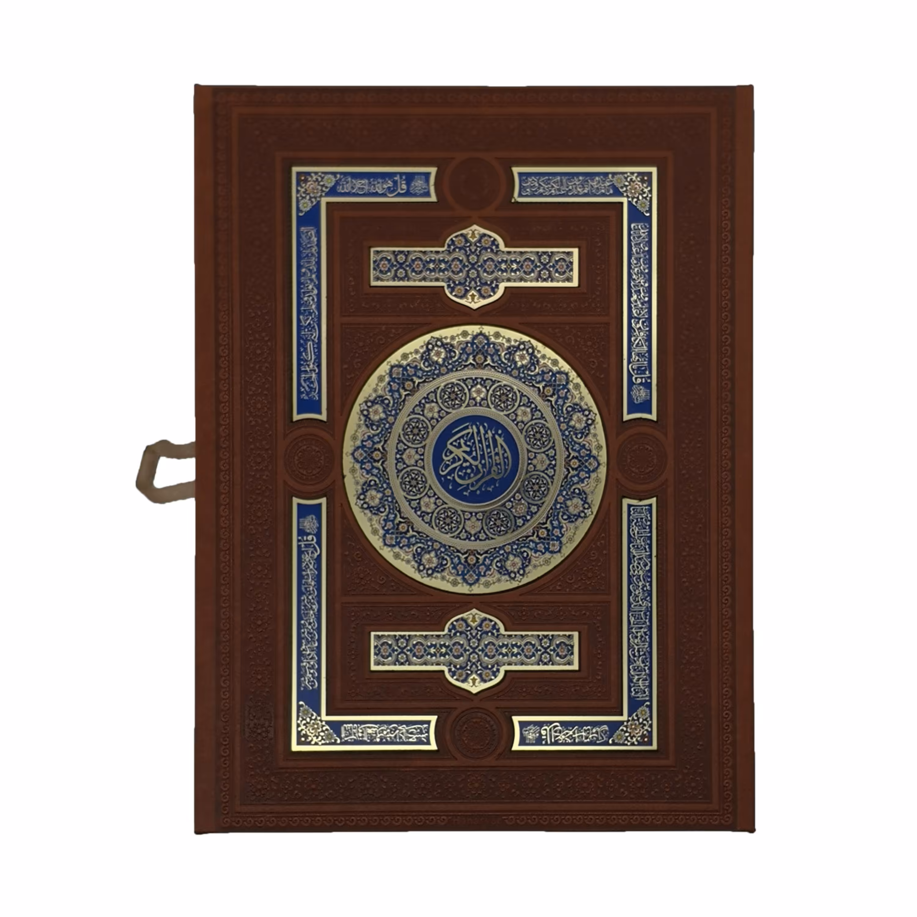 110144-قرآن وزیری معطر بدون ترجمه جعبه دار چرم آیینه دار