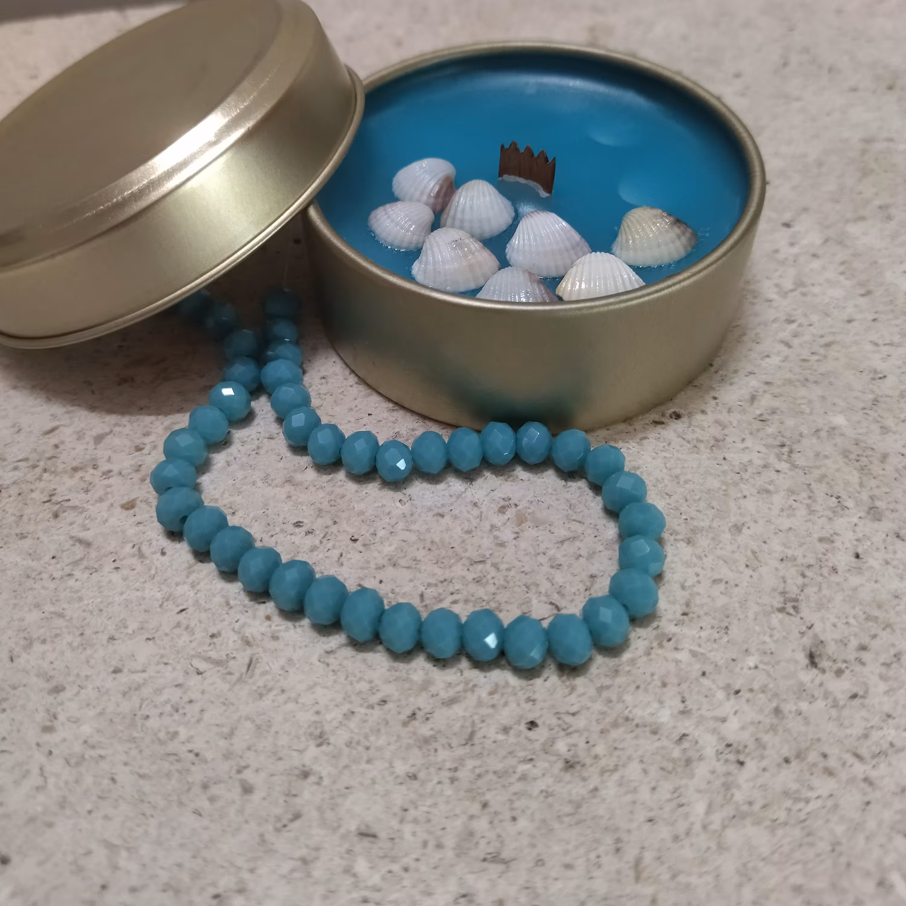 شمع قوطی مدل ساحل دریا