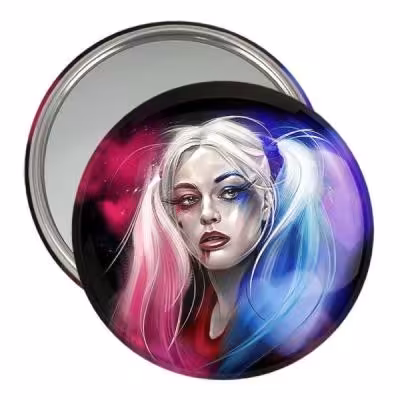 آینه جیبی خندالو طرح هارلی کویین کد 3868