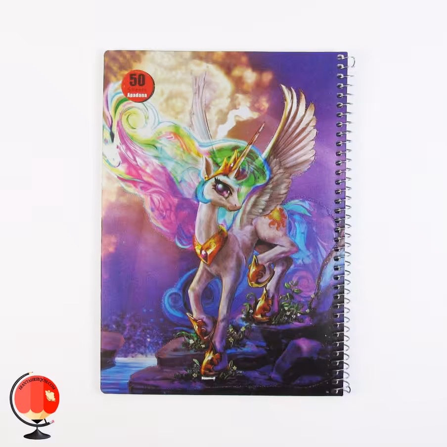 دفتر نقاشی 50 برگ سیمی طرح یونیکورن آپادانا
