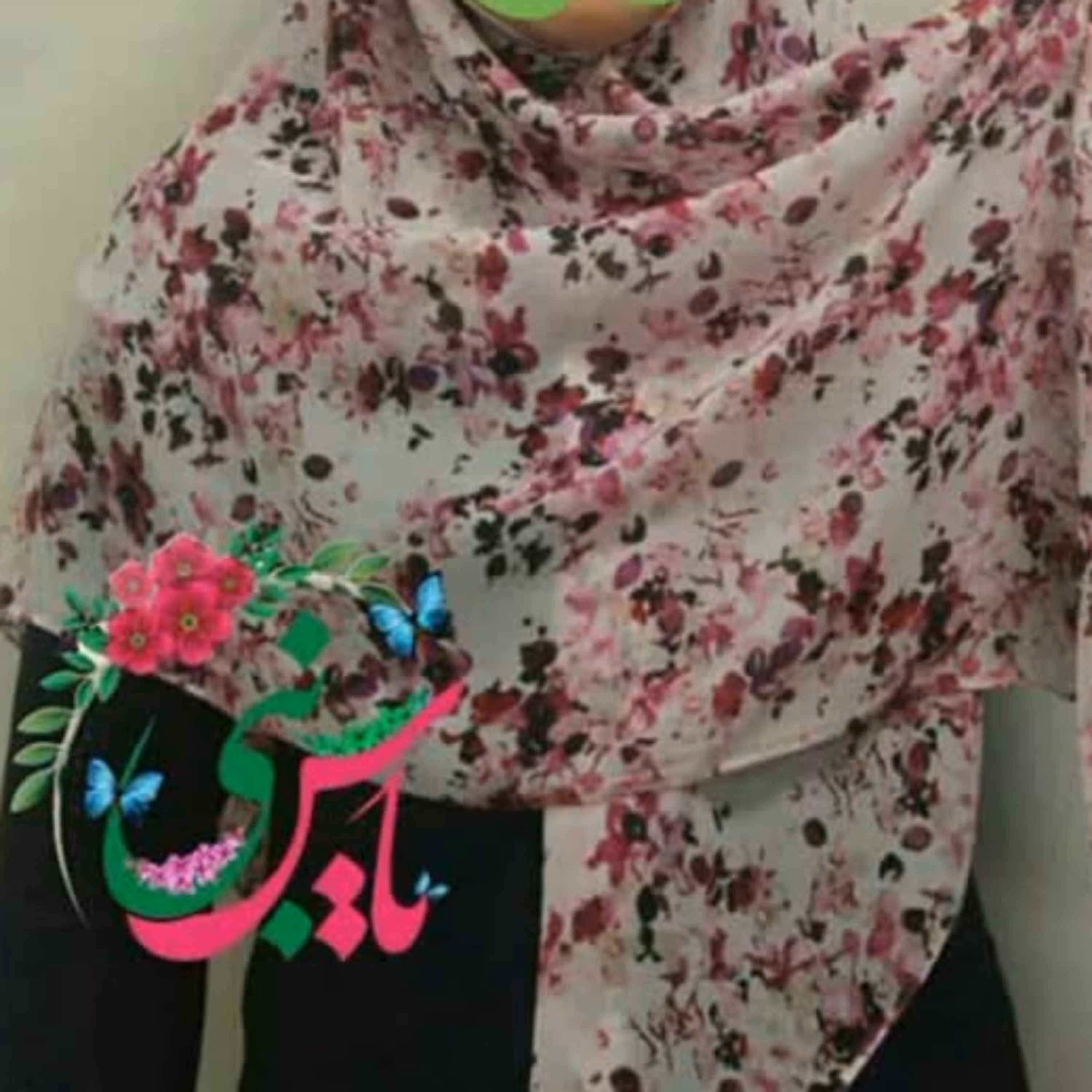 روسری حریر نخ کد 25