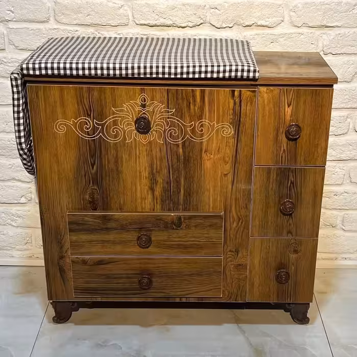 میز اتو مدل آسانسوری کد 408 رنگ قهوه ای