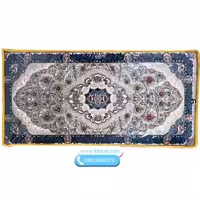 پشتی فرش ماشینی 700شانه نقره ای کد 9