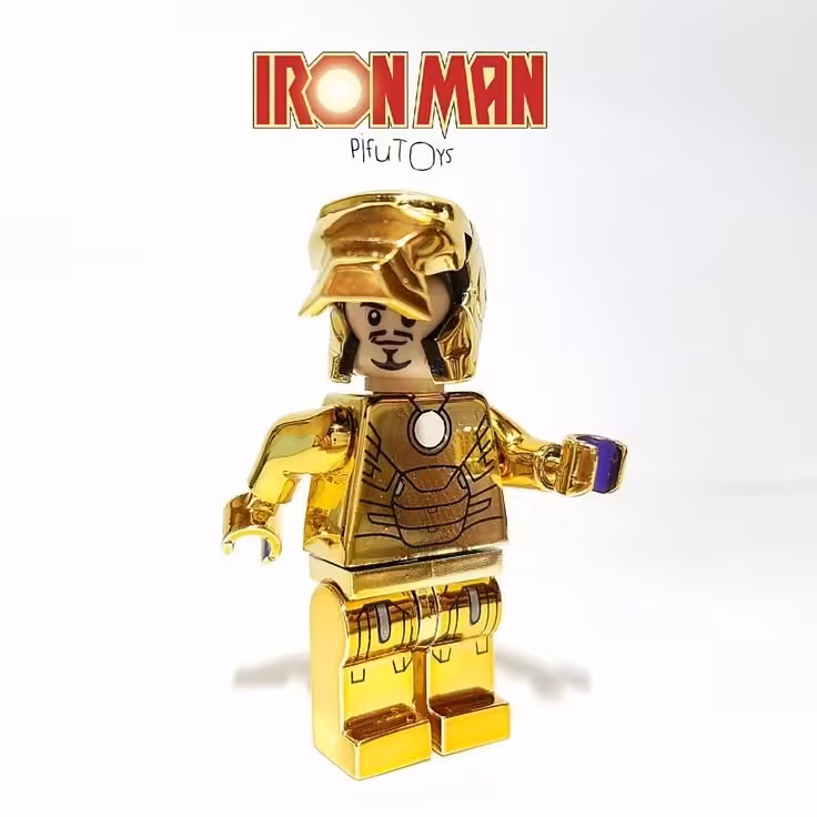 لگو آیرون من طلایی درخشان کمیاب
