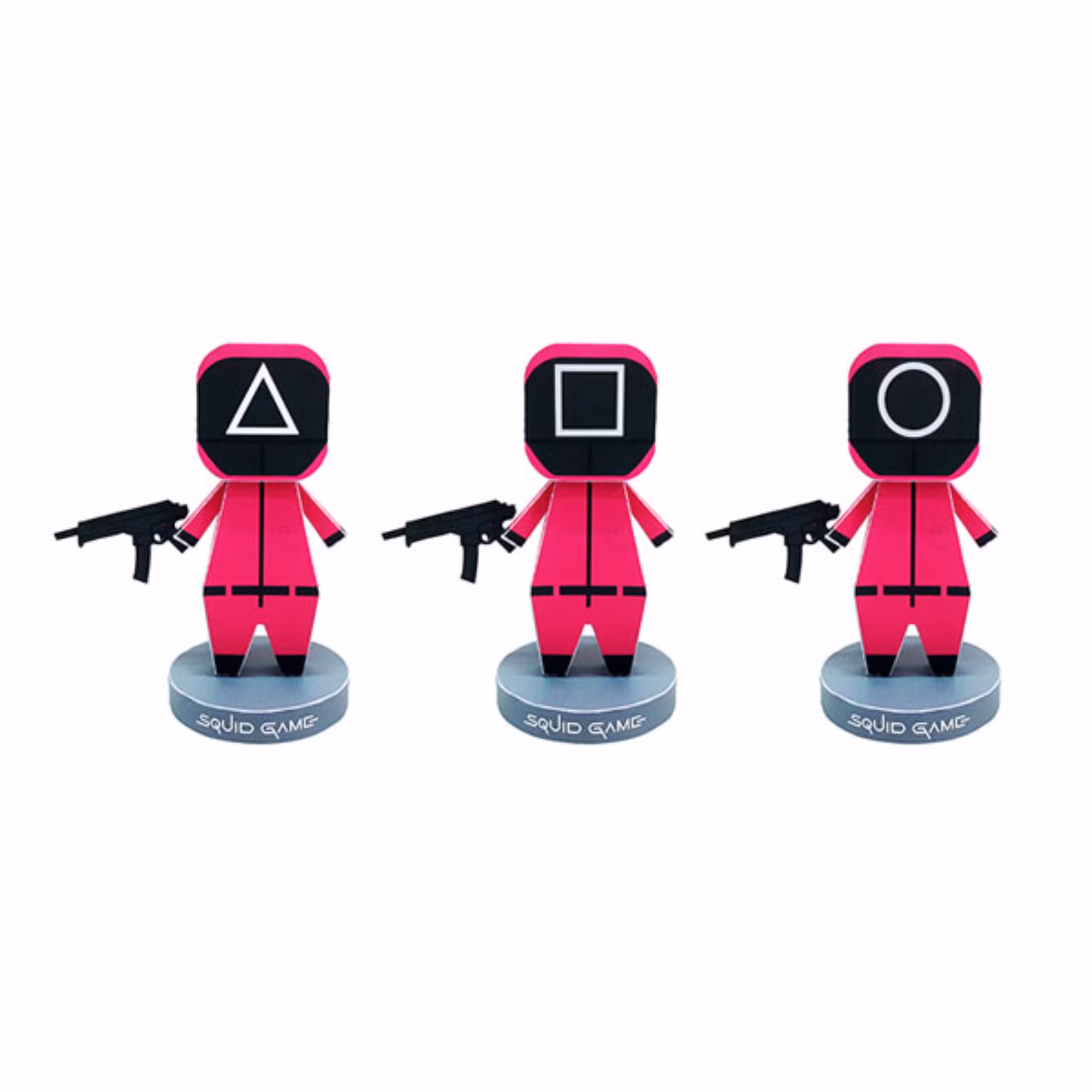 اکشن فیگور مقوایی مدل کاردستی ساختنی طرح سربازان اسکویید گیم (بازی مرکب)